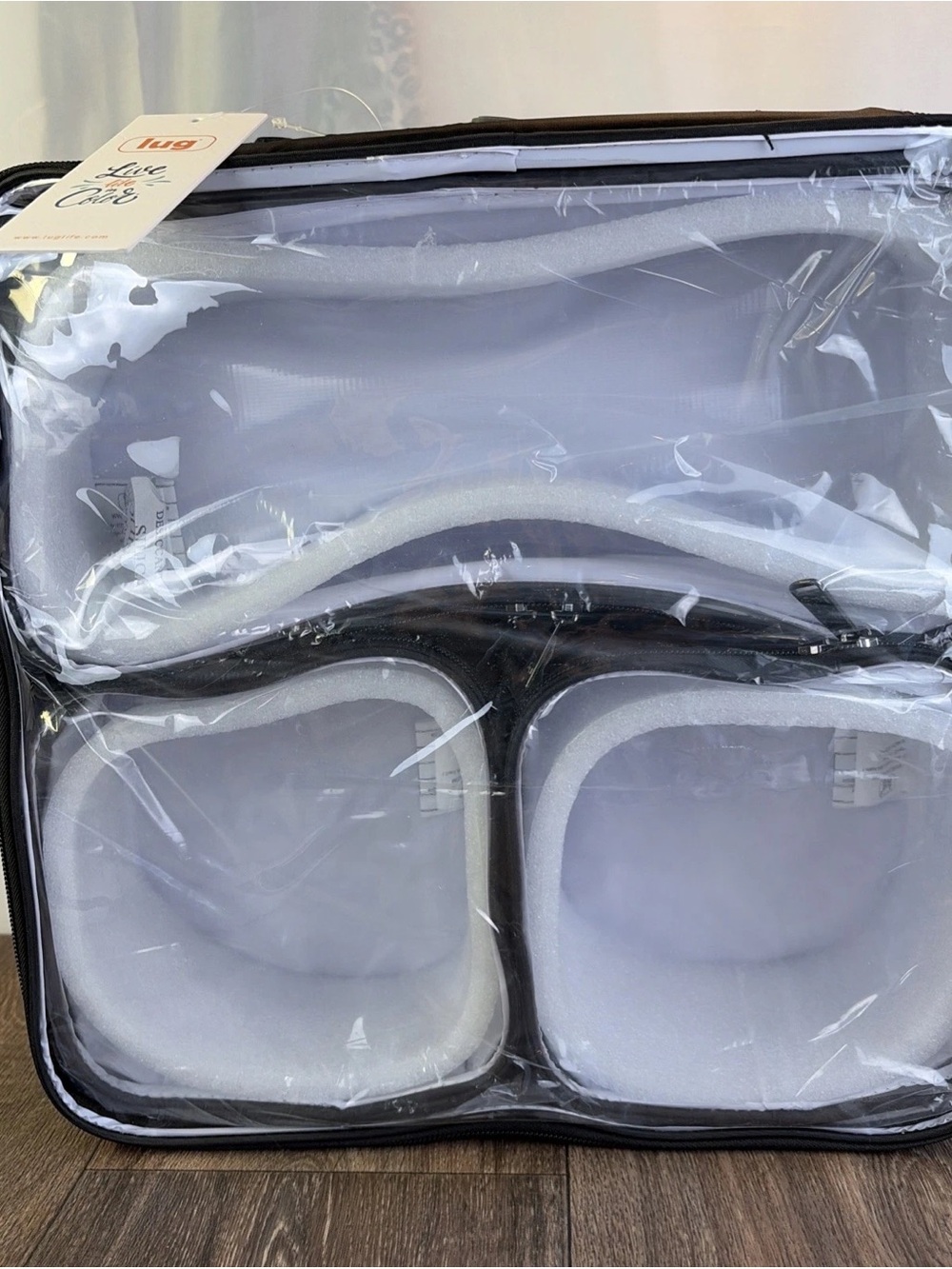 Lug Sky Cubbies Zipper Storage 4 Piece Set Travel Home Black Organize Luggage
